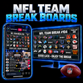 NFL Sports Card Break Board & Live Stream Overlay